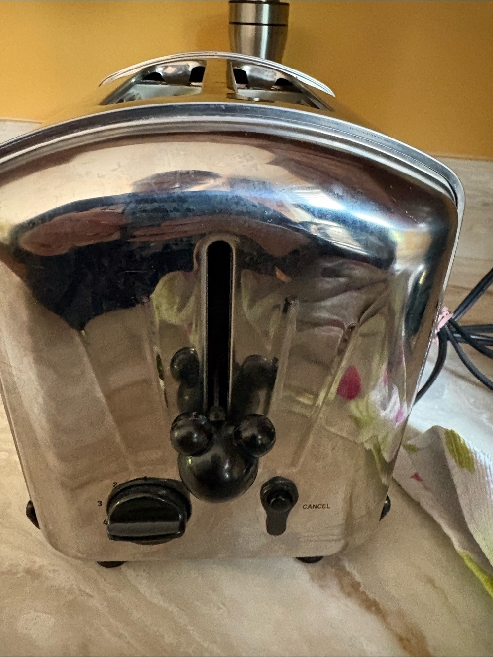 Mickey Mouse 'Mornin'' Chrome Toaster vintage - Picture 4 of 9